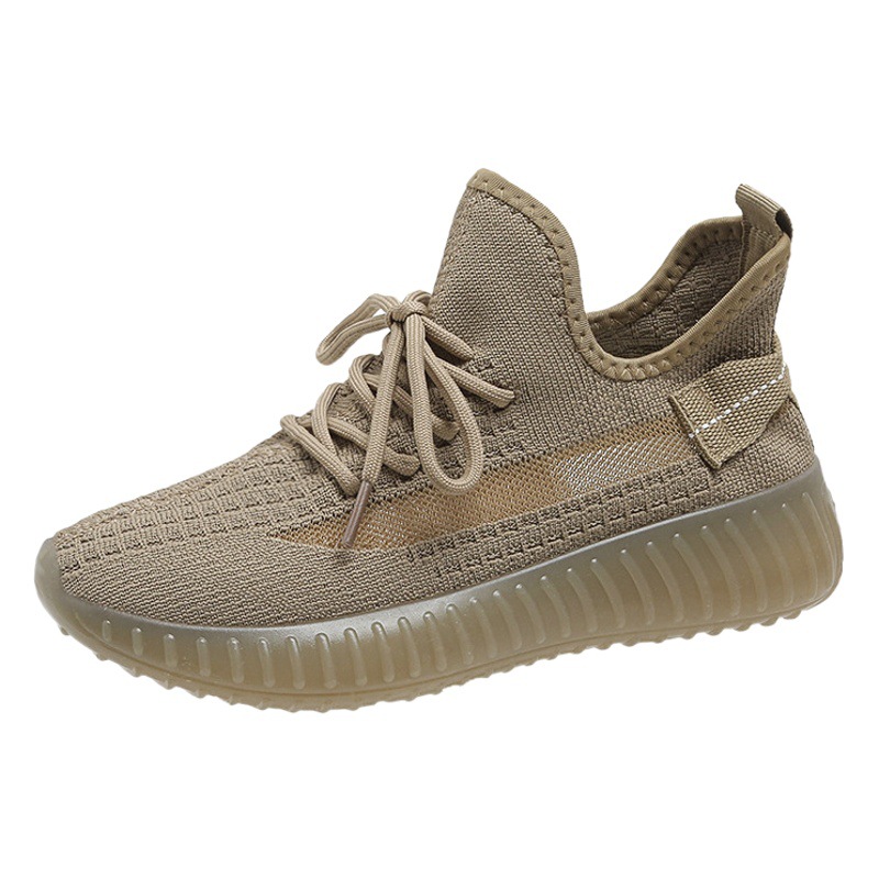 Zapatillas Flyknit Earth Coconut para Mujer, Novedad 2026, Antideslizantes, Transpirables, Deportivas, Casuales para Estudiantes, Versátiles