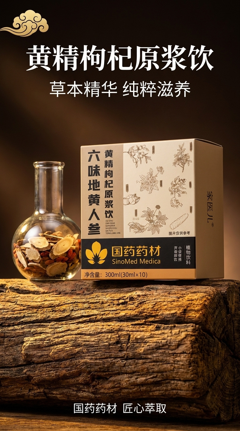 Liu Wei Ren Shen Di Huang Drink 150ml Herbal Oral Liquid with Rehmannia Ginseng Goji Berry specifications