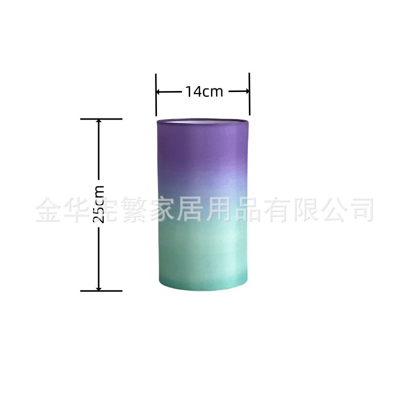 Lámparas de mesa de tela transfronterizas de explosión gradiente de color fantasma E27 sombreante lámpara de pared de iluminación decoración de nicho candelabro creativo