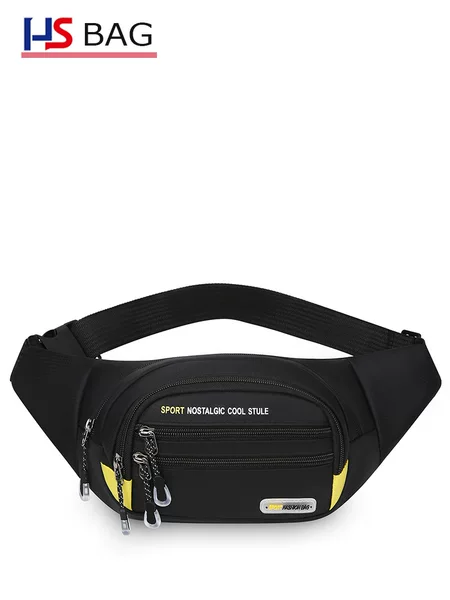 Wholesale Men's Waist Bag Korean Style Casual Multi-Functional Shoulder Crossbody Bag Business Wallet Sports Wear-Resistant Chest Bag
