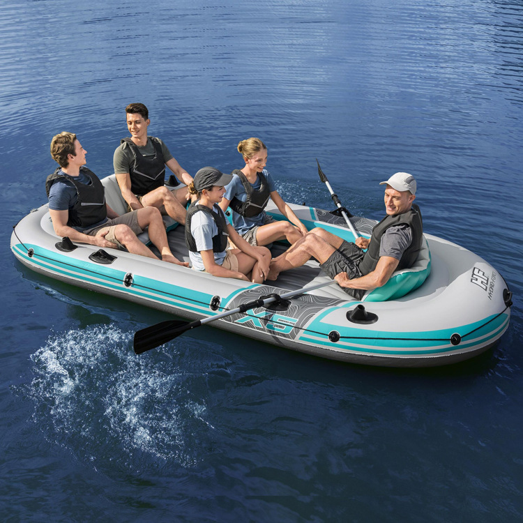 原装正品Bestway漂流5人充气船橡皮划艇五人船送船桨气泵65159