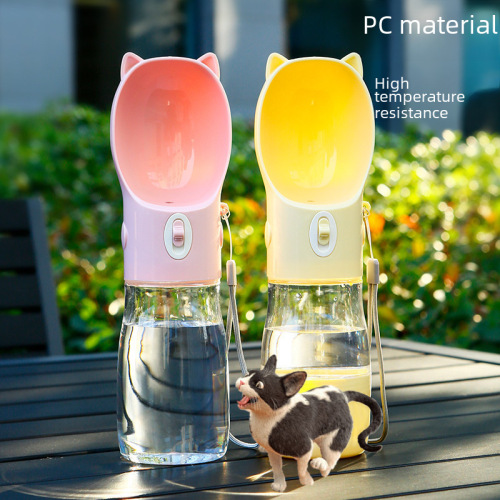 Pet outing kettle, portable water cup, dog drinking fountain, feeding water and food, outdoor dog walking, drinking water, tumbler supplies