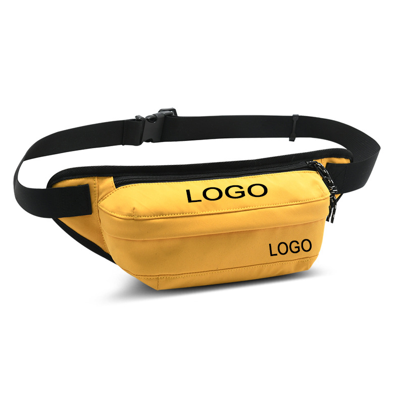 跨境多層加印logo腰包時尚潮流防水腰包 fanny pack運動跑步挎包