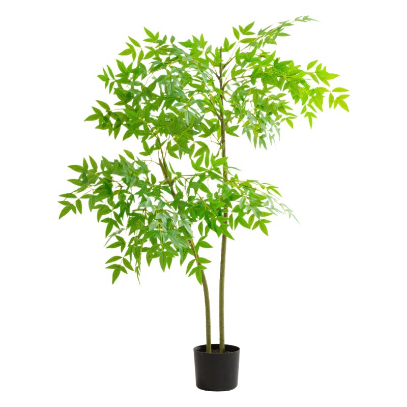 Nuevo artificial nantianzhu decoración del hogar falso verde planta sala de estar maceta decoración verde planta nantianzhu piso bonsai