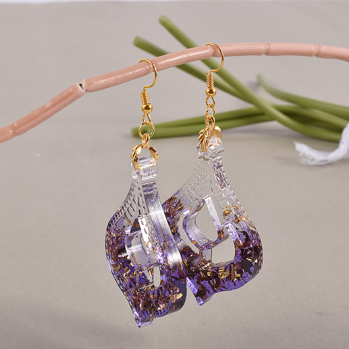 Poppy diy glue exotic style earrings silicone mold hollow pattern water droplet fan leaf flower pendant abrasive tool