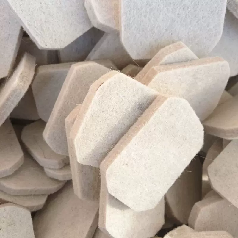 定制羊毛毡室内健身单车刹车片器材毛毡条耐磨块防震毛毡块定制