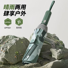 简约全自动折叠商务雨伞配色手柄三折伞加印LOGO广告雨伞一件代发