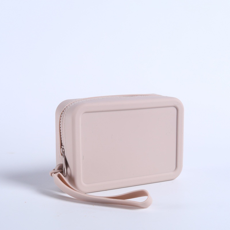 インターネットセレブシリコン収納小さな正方形バッグポータブルキードキュメント収納袋口紅化粧コイン小銭入れ