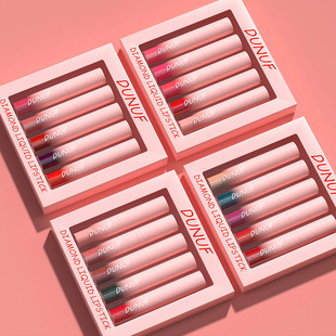 Cross-border Exclusive: DUNUF 5-piece Diamond lipstick lip gloss suit Amazon new hot