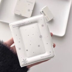 冬のスノーフレークカードバッグインスタイルワンパッジスター愛好家カード収納ブックカードブック 3inch ポラロイドフォトアルバム