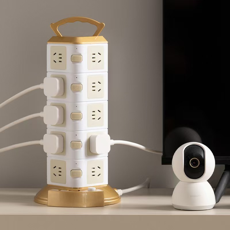 立式插座【官方】多功能多孔办公USB插排家用排插接线板独立站