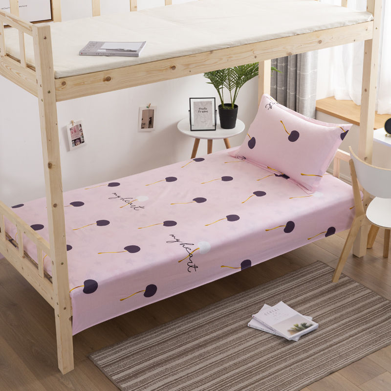 100% algodón puro dormitorio de estudiantes sábanas individuales 0,9 m dormitorio cama individual algodón hogar doble edredón lista