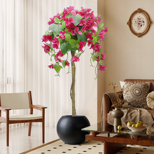 仿真植物三角梅花树大型盆栽植物轻奢高端假花仿真花室内装饰摆件