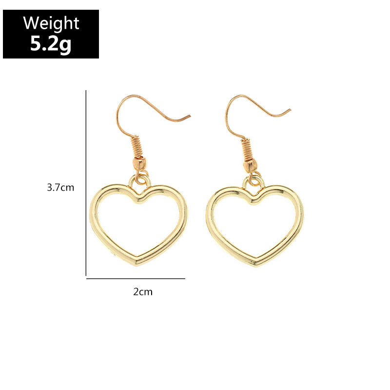 Fashion Heart-shape Pearl Letter Earrings display picture 35