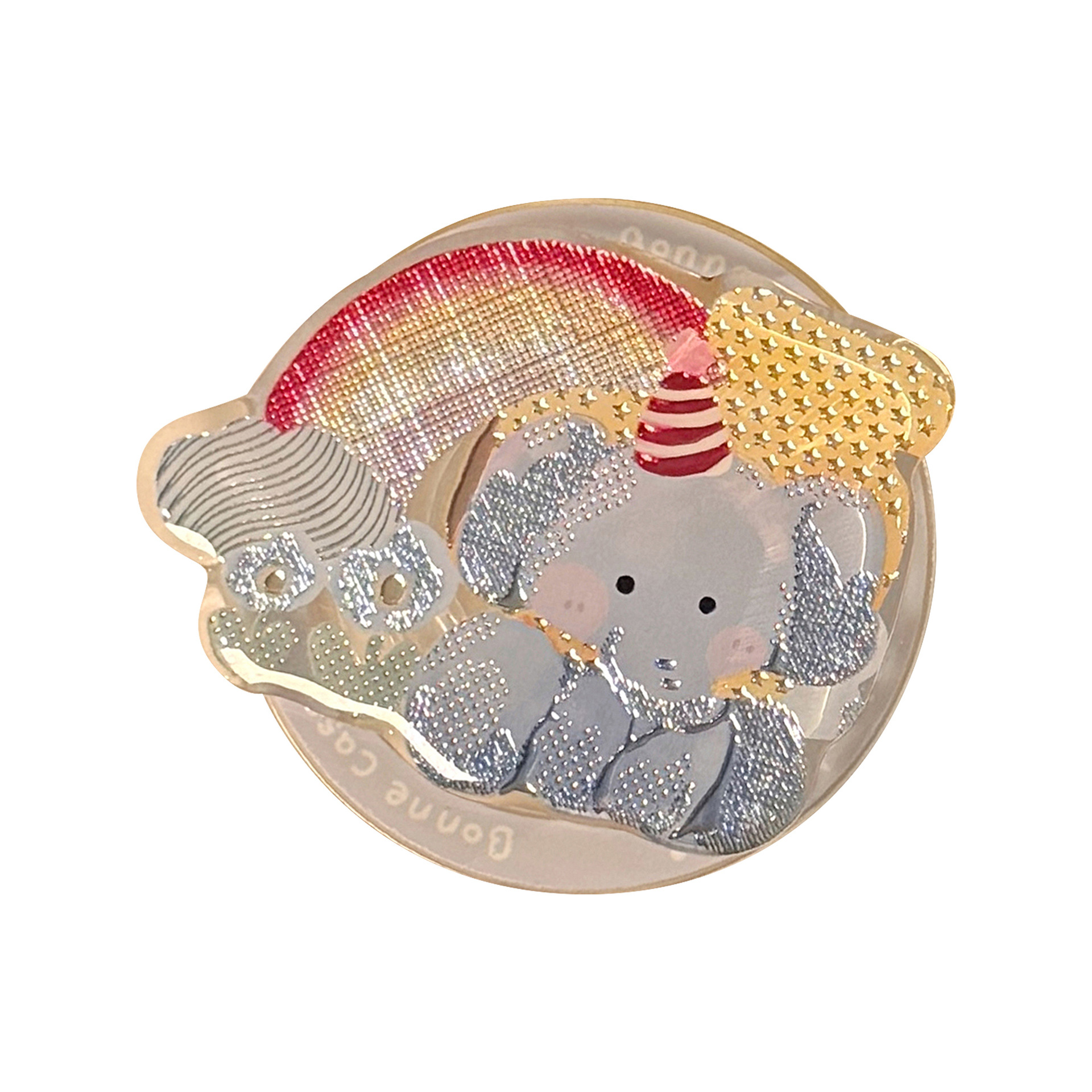 Ilustración de color de oro de lipa Magsafe succión de soporte personalidad caricatura de airbag portátil portátil