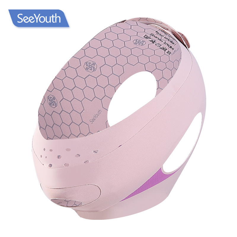 SeeYouthヒアルロン酸プルアップマスクv顔神器紫外線防止冷感痩せ顔包帯遠赤外線プルアップ|undefined