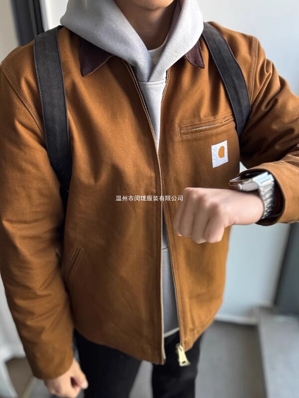 Dropshipping Cardharts Detroit Thickened American Retro Canvas Jacket Cotton Coat Hard Casual Style