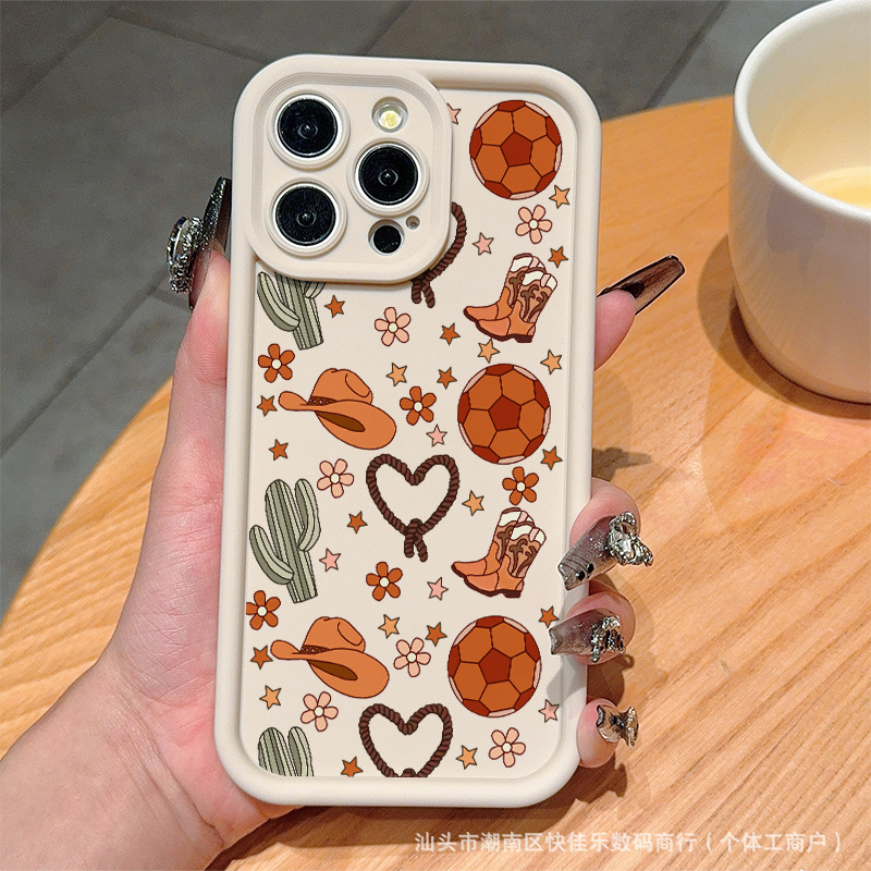Western Cowboy Boots and Hats Are Suitable for Iphone12/11Promax Apple 13/14/15/16Promax Mobile Phone Cases