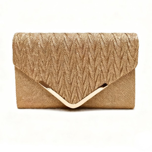 Cross-border nueva bolsa de cena de damas lujosa esquinilla pliegue de alta sensación bolsas de mano bolsa de fiesta de moda bolsa de cena