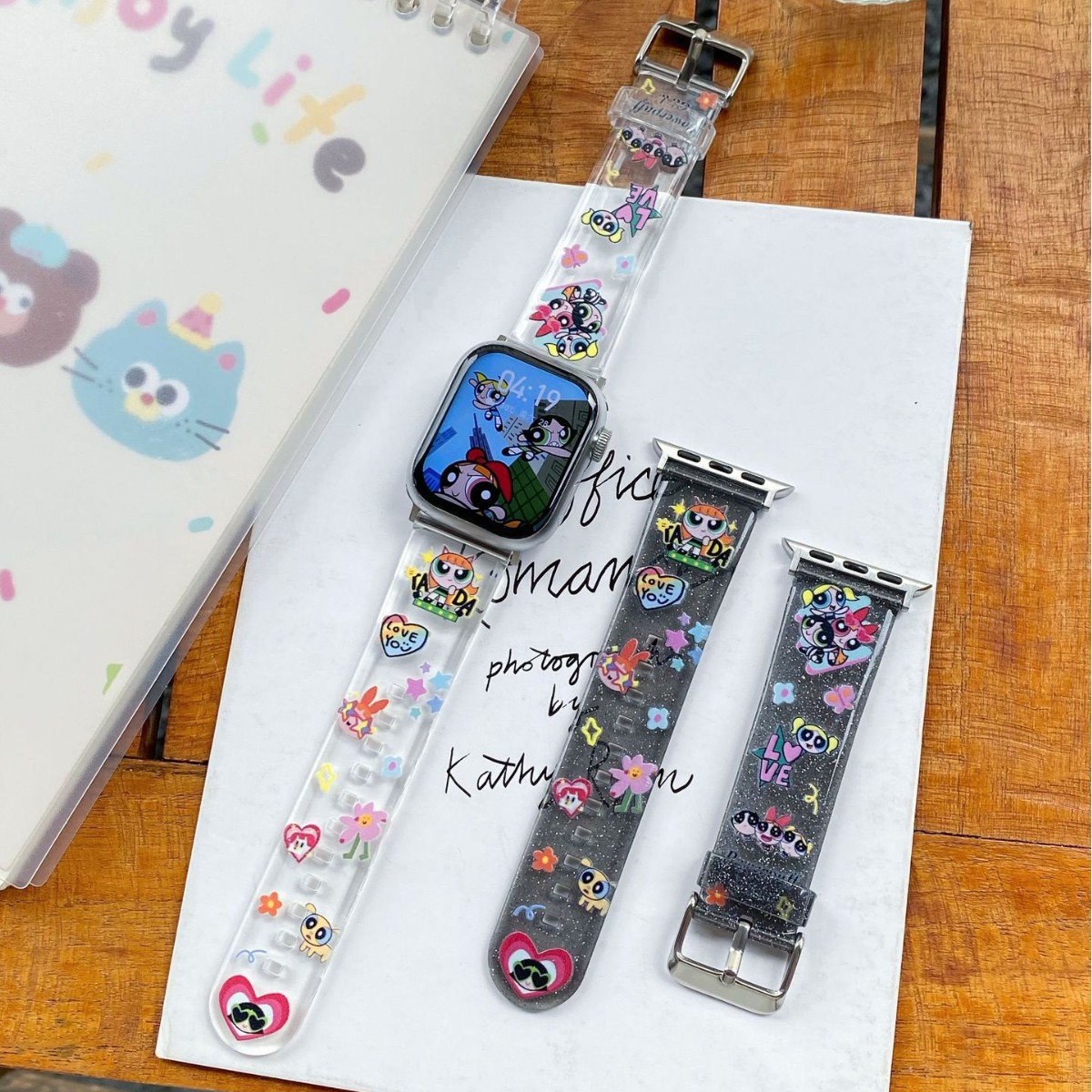 Cartoon Flying Female Tpu Strap Suitable for Apple Iwatchs10 Watch 1-9 Wristband Redmi 5/4 Huawei Fit4