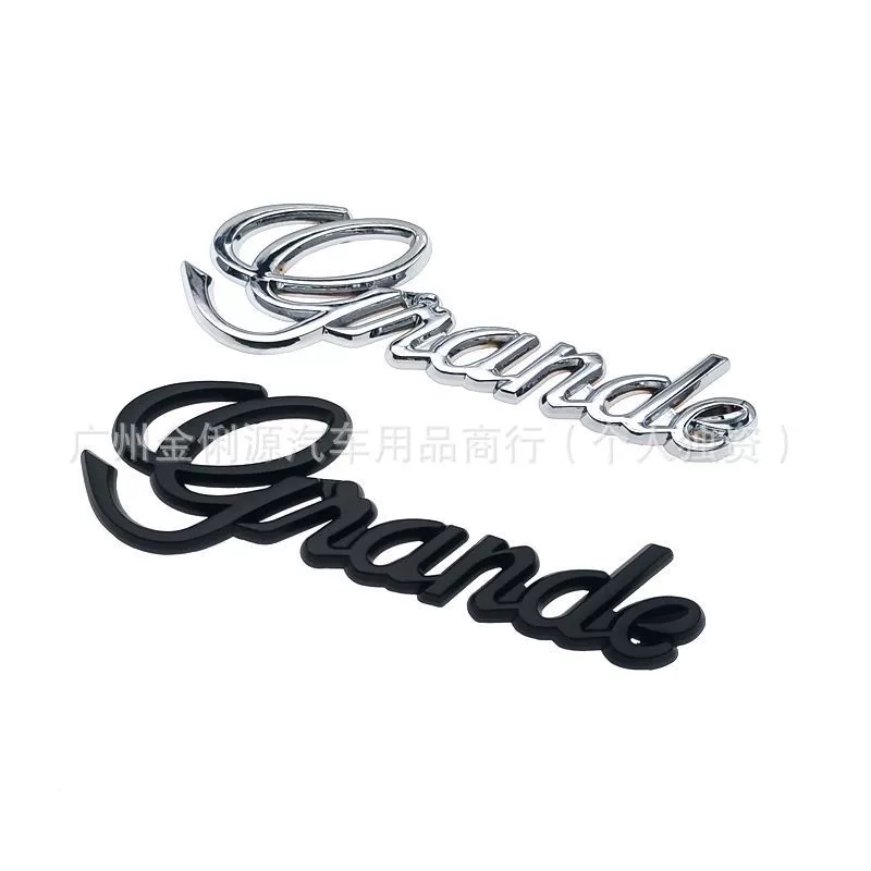 Наклейка Grande для автомобиля, подходит для Toyota Grande, задняя эмблема, металлическая наклейка Grande