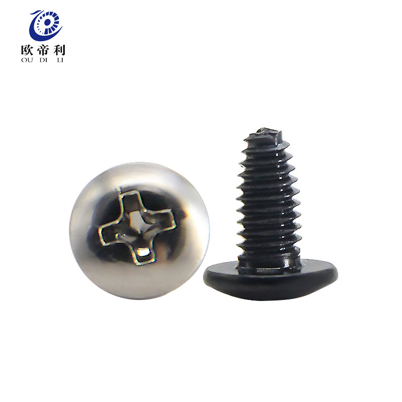 단단한 큰 둥근 머리 우산 머리 나무 이빨 십자가 삼각 치아 나사 버섯 머리 나사 큰 평면 머리 삼각형 이빨 M4