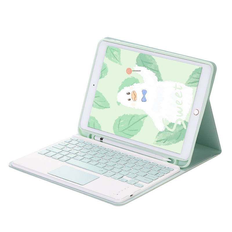 Suitable for Ipad10.9 Bluetooth Keyboard Leather Case with Pen Slot Pro11 Tablet Protective Case Mouse Keyboard