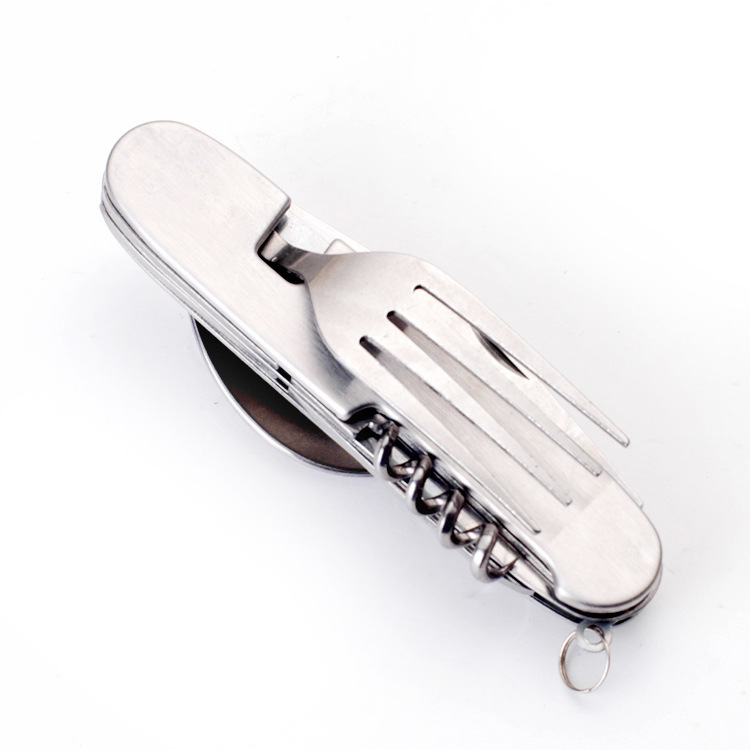 厂家直销 多功能户外野营餐叉 餐刀.组合餐具大六开