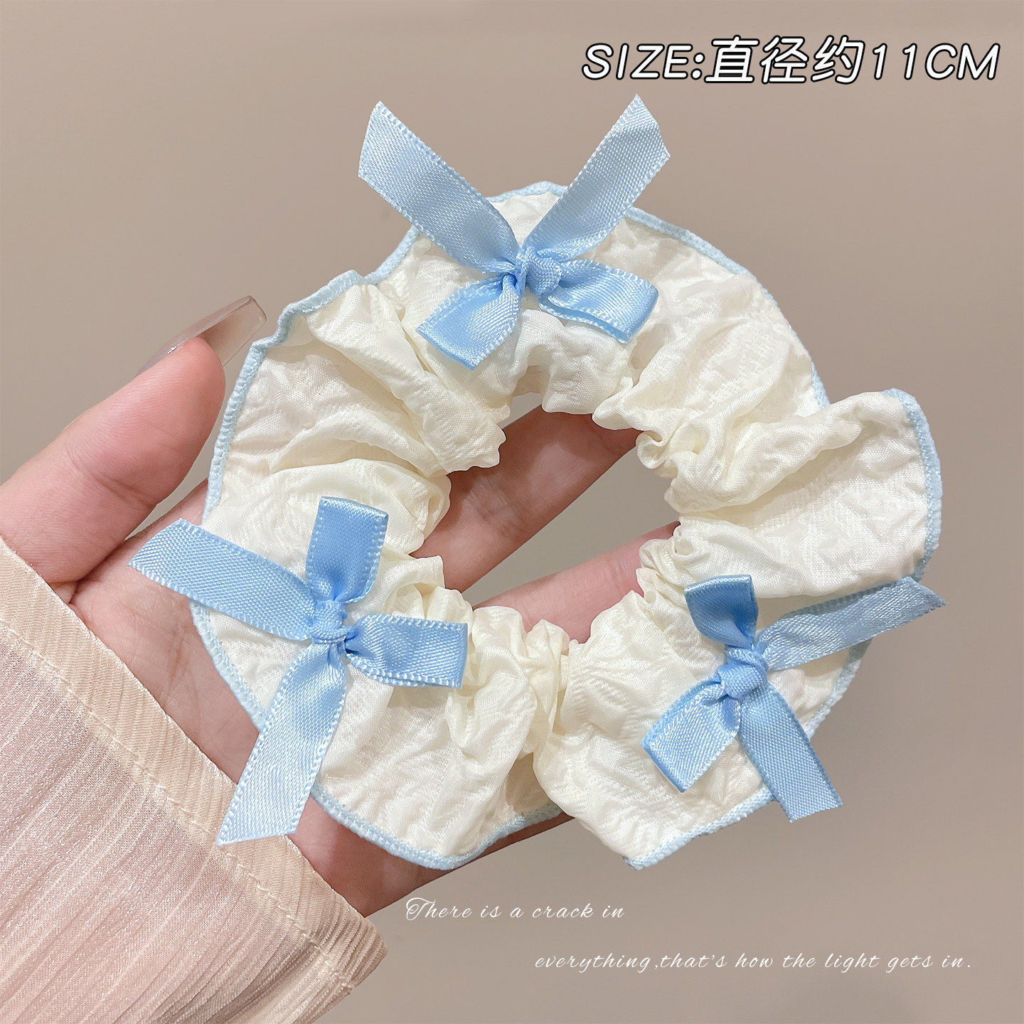 2026 nuevo estilo coreano super grande anillo de pelo intestino grande niñas de alto nivel de sensación de cabello de flores cuerdas de cabello de cordón de goma adornos para el cabello