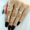 Retro accessory, set, ring, European style, simple and elegant design