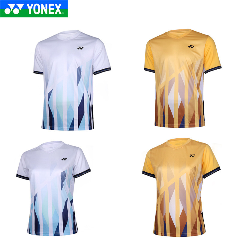 Yonex Badminton Clothing Yy Men's and Women's Short-Sleeved Tops T-Shirt Sports 1103925Bcr/2103925Bcr