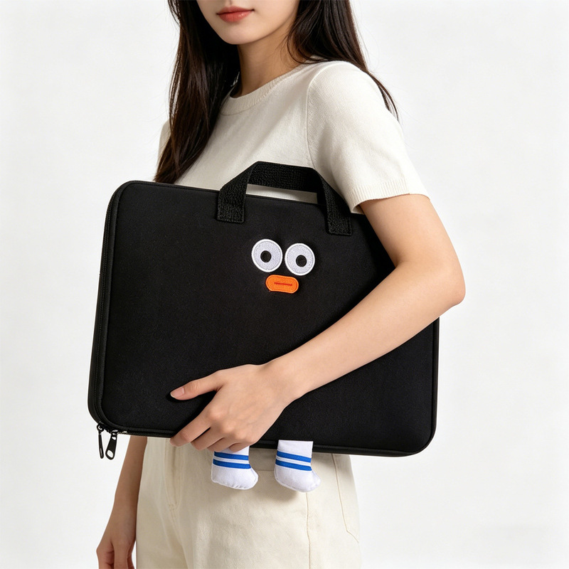 Multifunctional digital storage bag, large-capacity laptop handbag, document bag, file bag, iPad portable bag