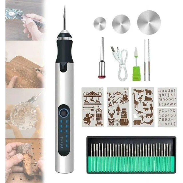 Mini Esmeril Eléctrico de Mano E108, Velocidad Variable, Recargable, para Grabado, Pulido y Manicura image 18