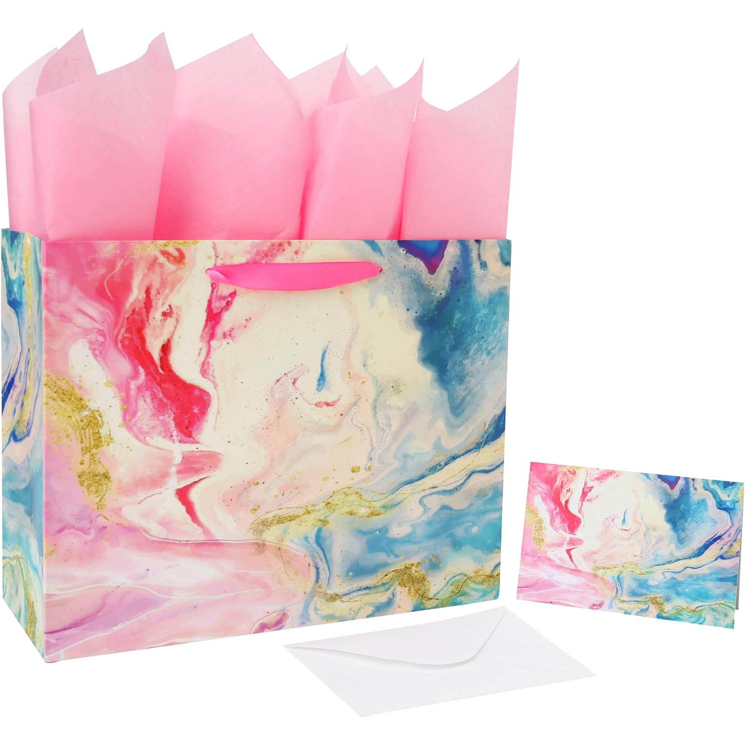 牛皮纸袋包装套鲜花包装袋高颜值手提袋礼品袋高级感撕不烂牛皮袋