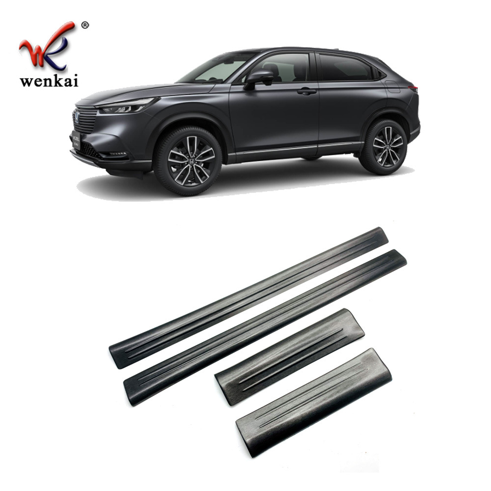 Adecuado para Honda 21-22 Qizhi modificado de acero inoxidable pedal de bienvenida HR-V especial incorporado puerta alféizar