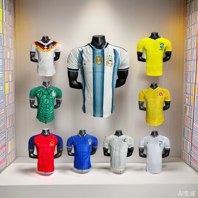 2026 World Cup Football Training Uniforms Short-Sleeved Real Madrid and Barcelona Wholesale