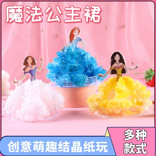 神奇纸上开花浇水会开花的纸树魔法公主裙女孩手工玩具小礼物批发
