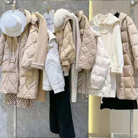 24冬款芭依璐时尚随性百搭羽绒服气质羊绒大衣连衣裙上衣实体批发