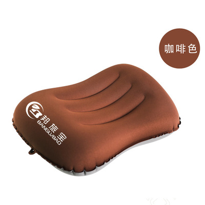 to work in an office Pillow Portable travel inflation pillow Push Inflatable pillow Pillow outdoors Camping Storage convenient