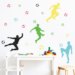 New LD64048 Cartoon Soccer Sports Children's Room Bedroom Entrance Home Decor Wall Sticker Self Adhesive