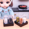 Small doll house, food play, realistic family kitchen