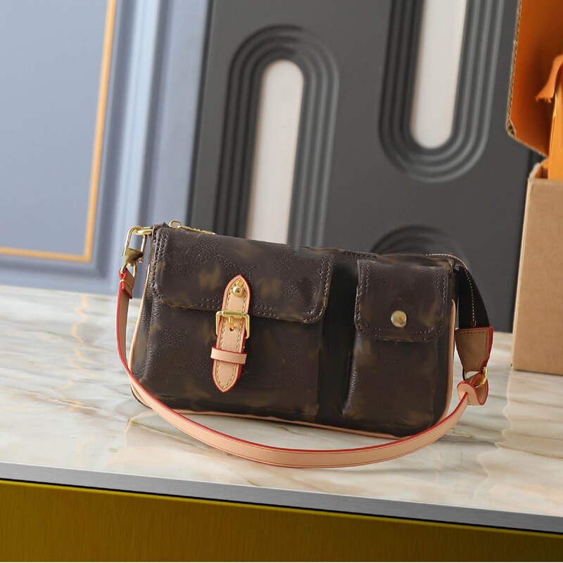 【Direct Sale from Guangzhou Factory】Cross-Border 2026 New Vintage Monogram Shoulder Underarm Bag, Fashionable Handbag and Crossbody Small Bag