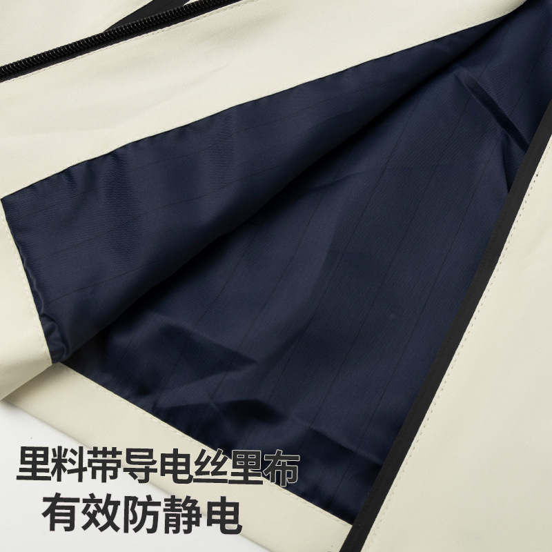 Ropa de trabajo de otoño abrigo anti-fouling ropa de trabajo rompevientos impermeable collar de soporte chaqueta de trabajo chaqueta logotipo impreso personalizado image 4