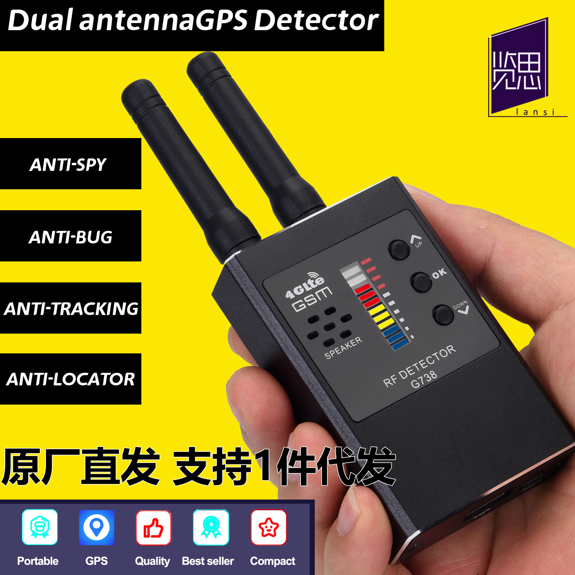 Hidden Camera Detector-Anti Spy/Listening Device/GPS Tracker