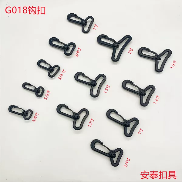 All-Plastic Luggage Hook Buckle, Plastic Accessories, Plastic Swivel Hook, Rotating Hook Buckle, Dog Buckle, Shoulder Strap Hook