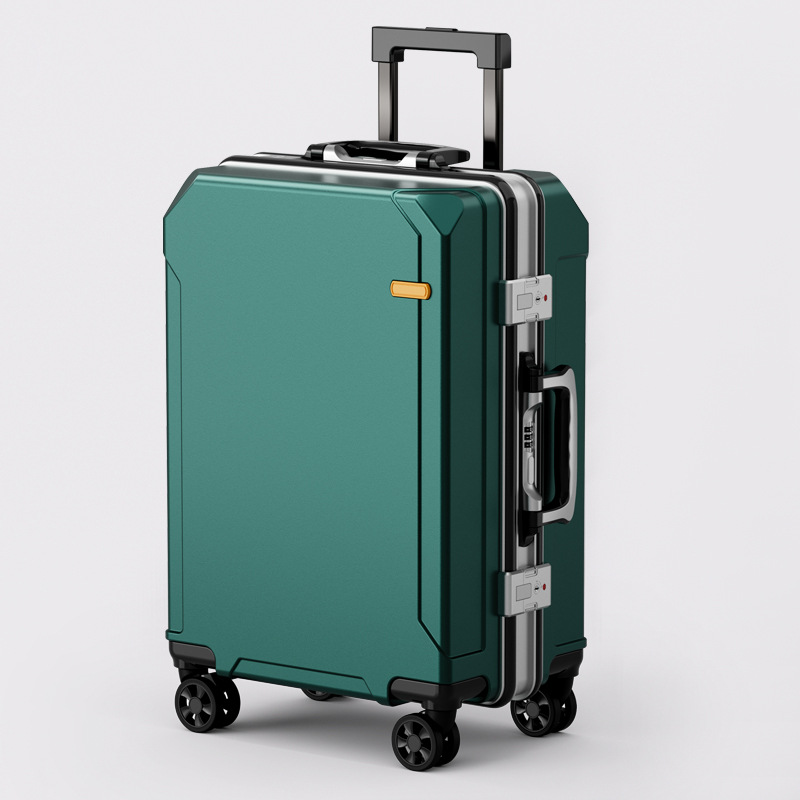 Nueva maleta trolley con marco de aluminio, maleta con rueda universal, maleta de gran capacidad, maleta de negocios, estudiante