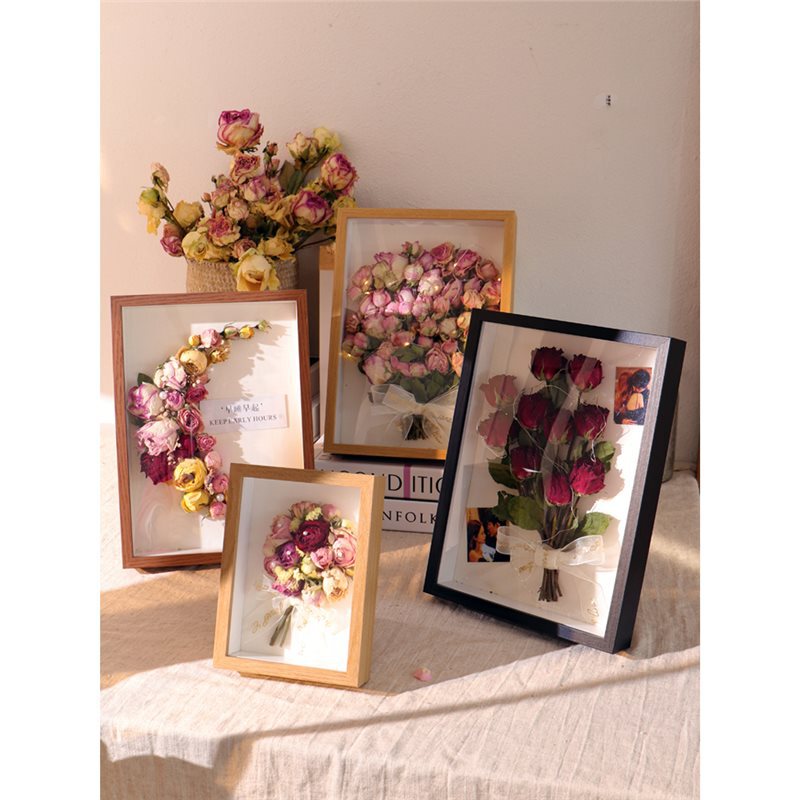 Dried Flower Photo Frame Table High-End DIY Ornaments Production Stereo Hollow Framed Picture Frame Wall Hanging Large Size Dried Flower Photo Frame Table High-End DIY Ornaments Production Stereo Hollow Framed Picture Frame Wall Hanging Large Size