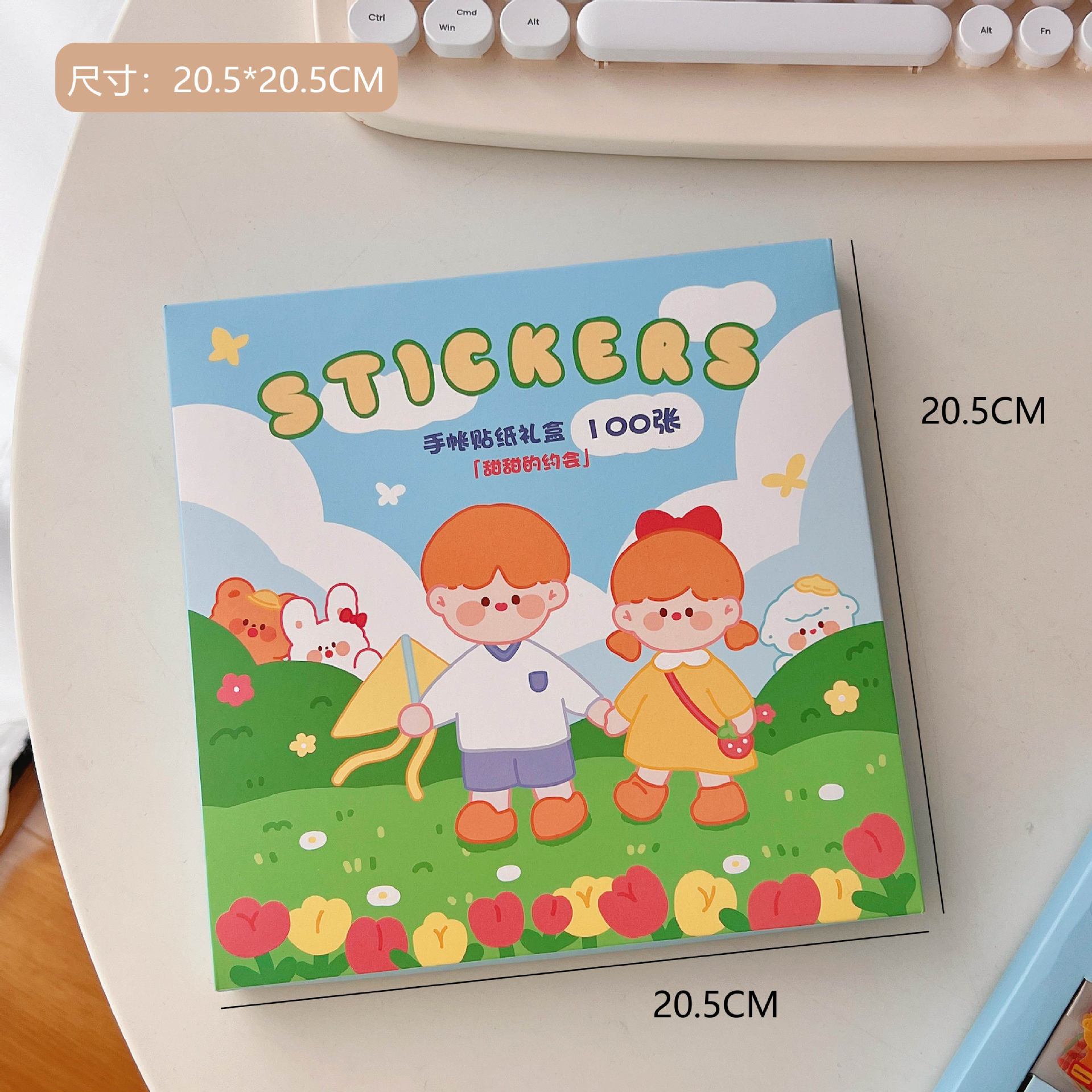 Corea del Sur ins neto rojo Arco Iris oso estudiante diario pegatinas pared equipaje DIY pegatinas sellado pegatinas teléfono caso