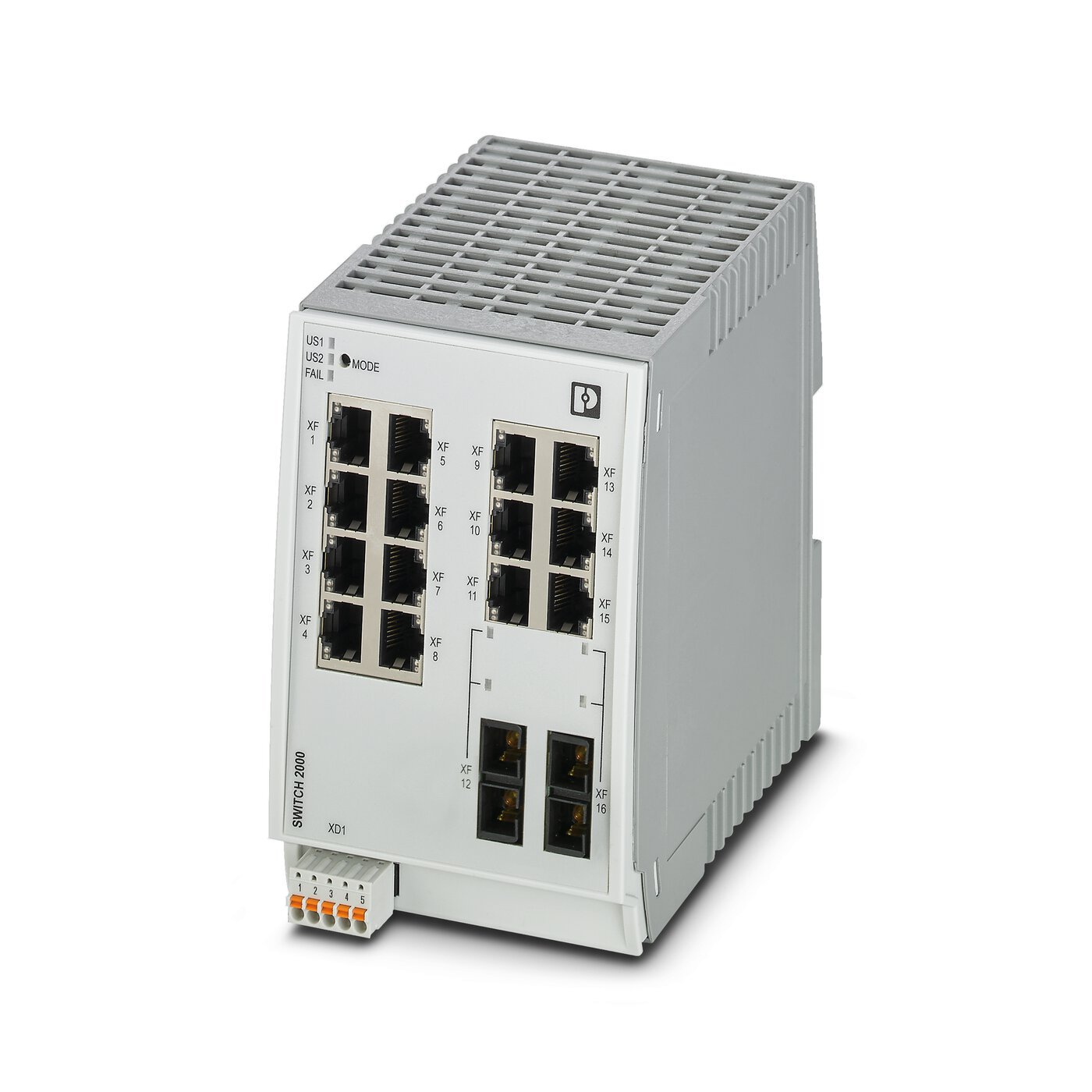 菲尼克斯14 RJ45端口 - FL SWITCH 2214-2FX SM 2702906