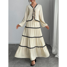 K 30711 Ruffled A-line dress set ���ߴ������ȹ�׿羳��
